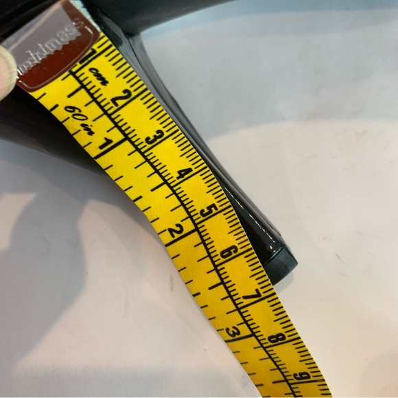 LAURA ASHLEY black/grey patent slingback heels in size 11 brand new, never worn - Picture 13 of 13